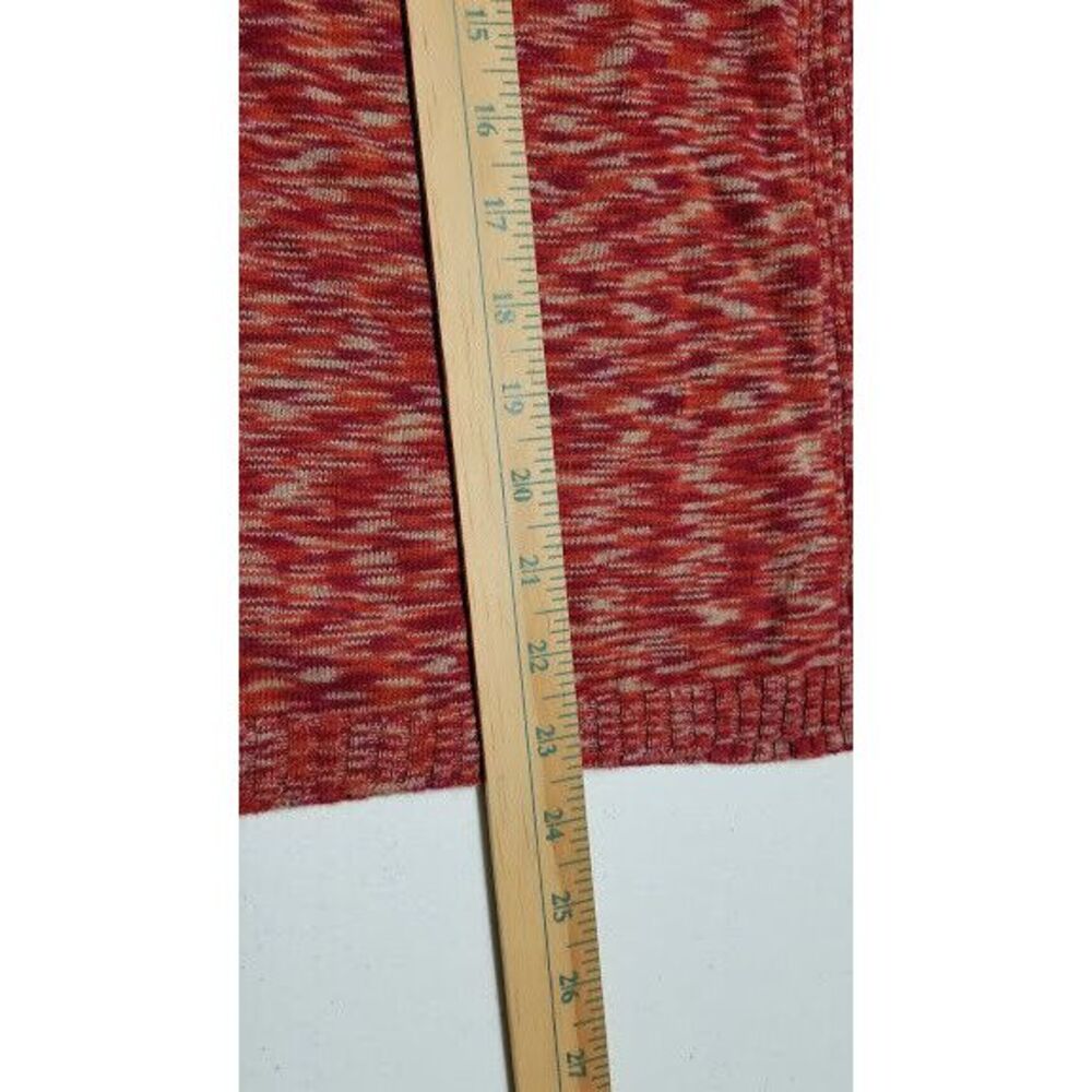 Relativity‎ Women's Small Long Sleeve Houndstooth Sweater Red Orange - Picture 7 of 7